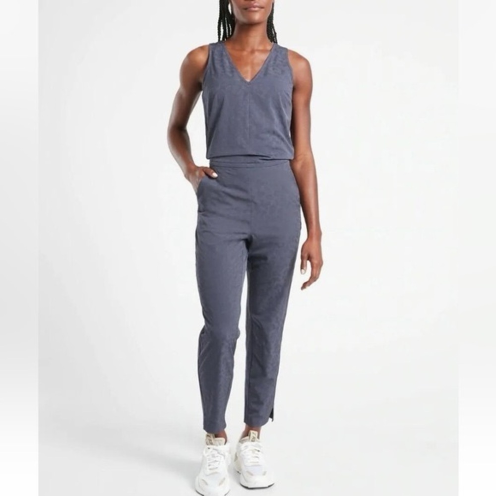 Athleta Brooklyn Textured Jumpsuit NWT Size 12